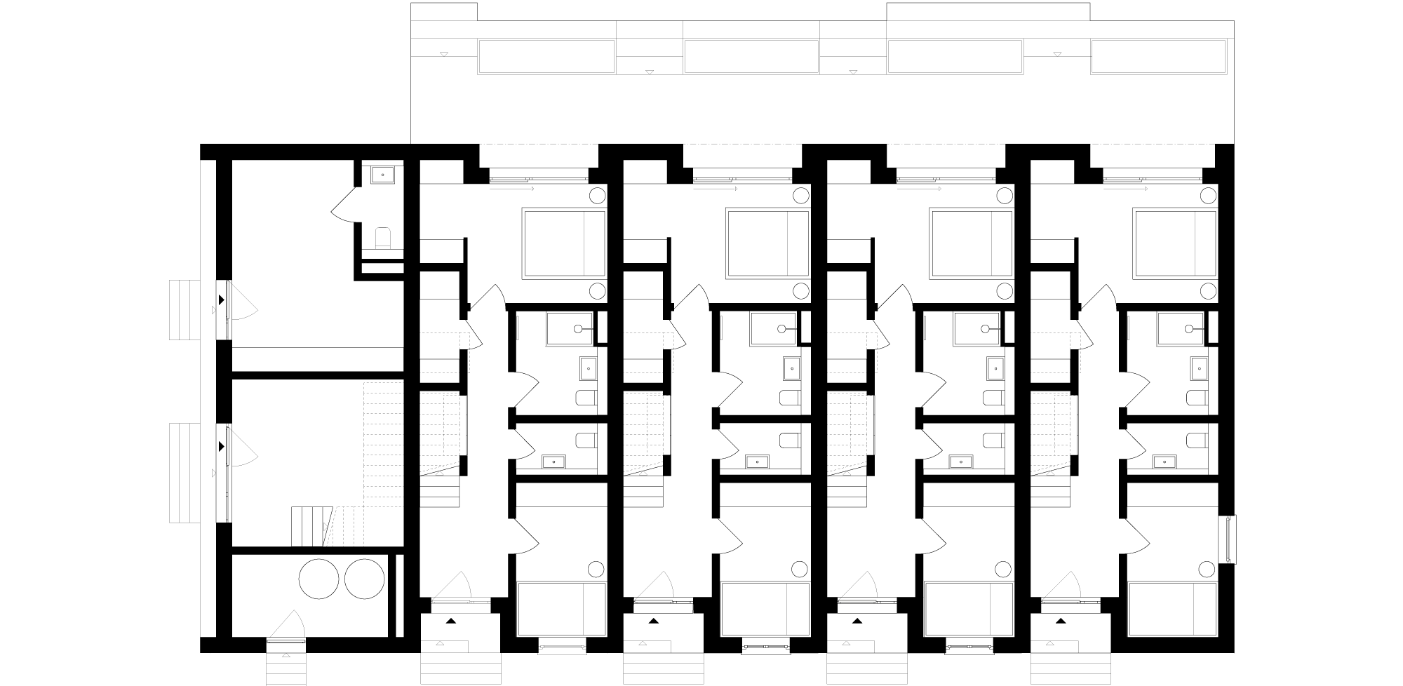 floorplan of sustainable architectural project 